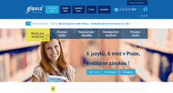 Desktop Screenshot of glossa.cz