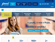 Tablet Screenshot of glossa.cz
