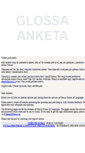 Mobile Screenshot of anketa.glossa.cz