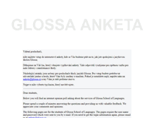 Tablet Screenshot of anketa.glossa.cz