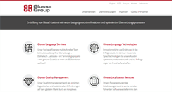 Desktop Screenshot of glossa.de