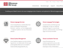 Tablet Screenshot of glossa.de