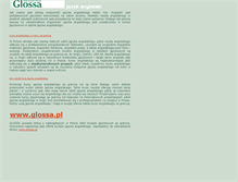 Tablet Screenshot of angielski.glossa.pl